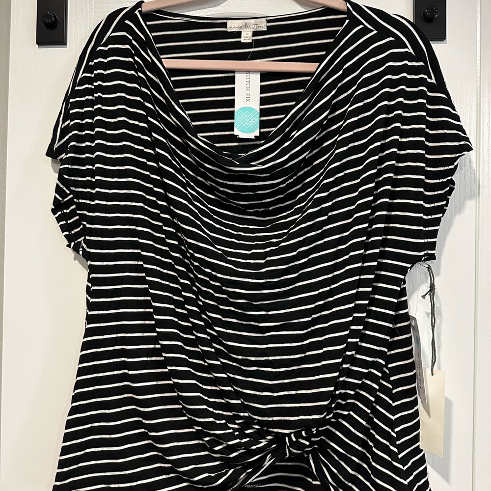Plus Size 1X knit blouse NWT!!